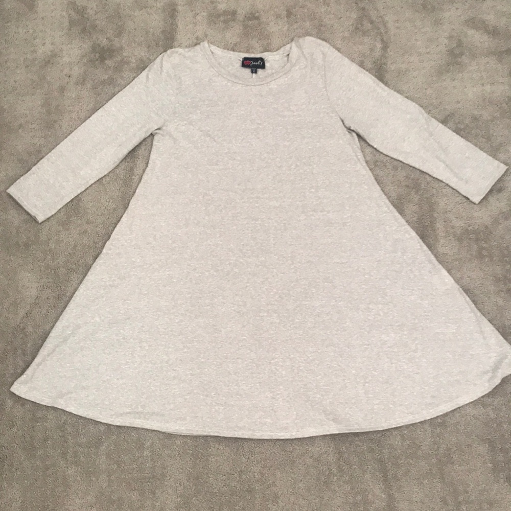 Tan 3/4 sleeve Dress